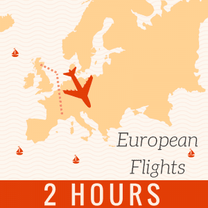 European Check In time is around 2 hours 
