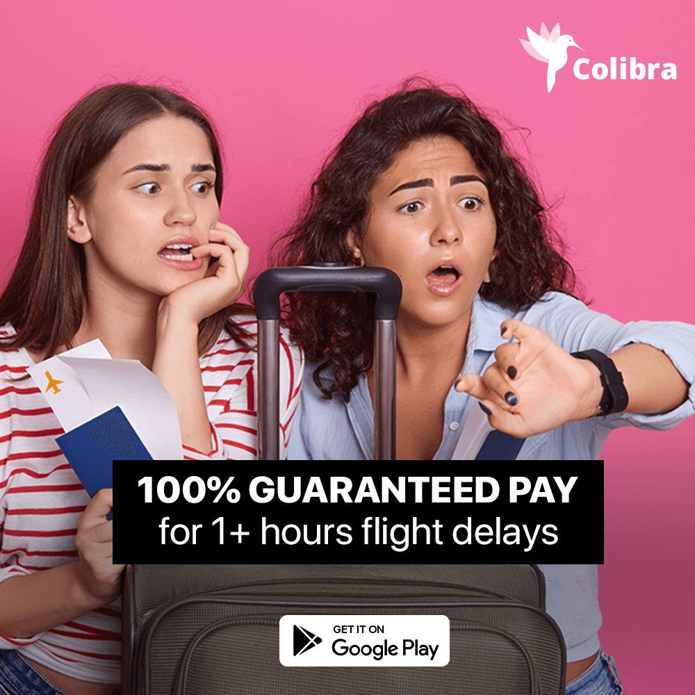 Did you know you can receive up to €100 in compensation from Colibra for a delayed or cancelled flight?